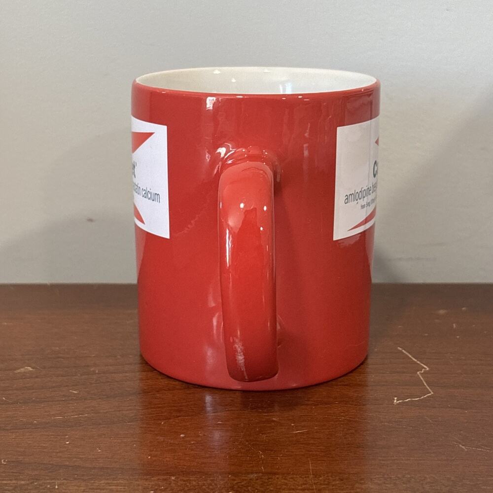 CADUET 12 oz Coffee Mug Cup Pharmaceutical Ad Marketing - Picture 4 of 10